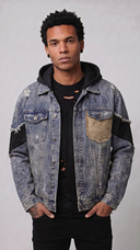 BULIT FROM WHAT BROKE DENIM JACKET