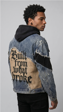 BULIT FROM WHAT BROKE DENIM JACKET