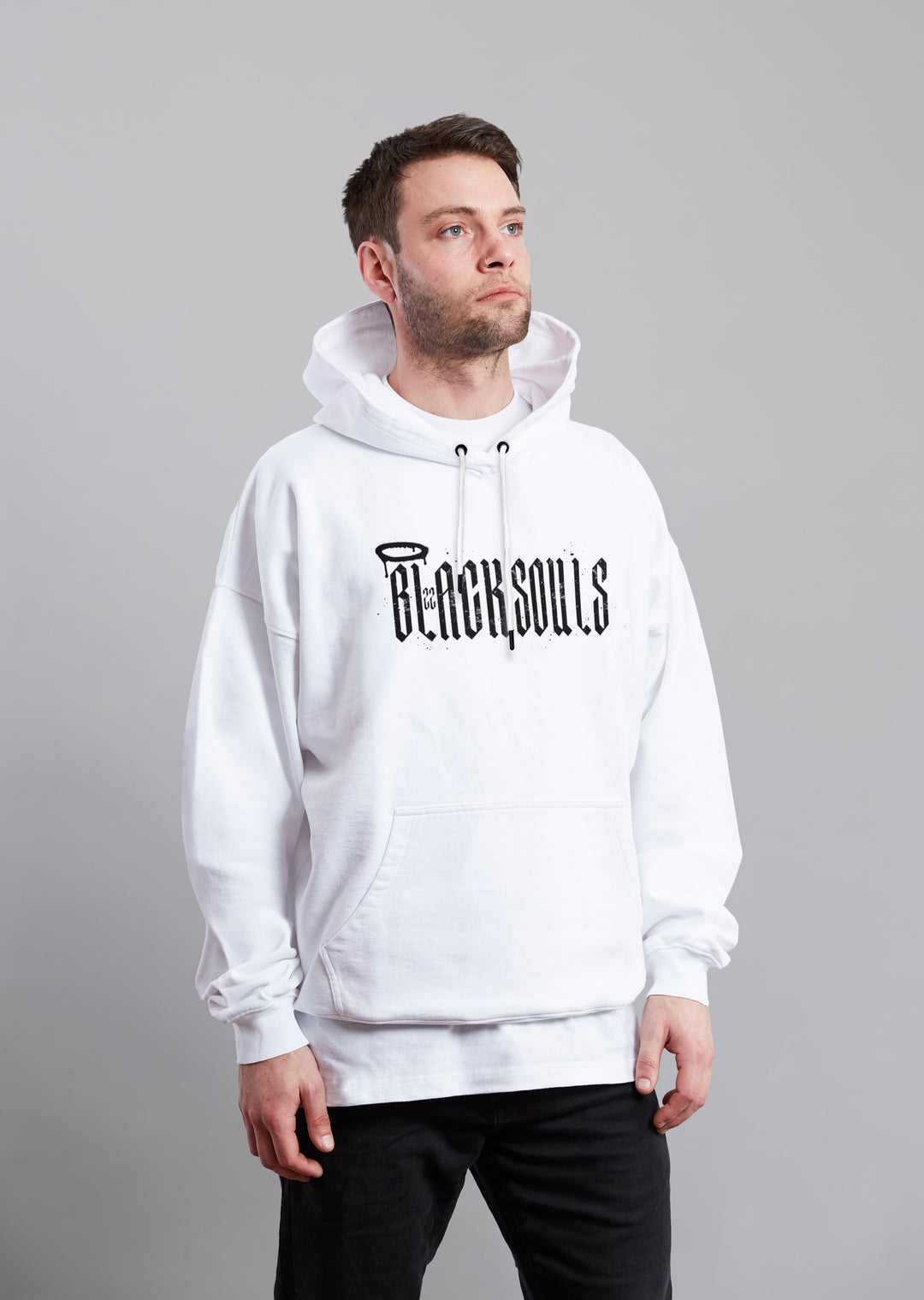 Black soul 100% cotton Heavyweight hoodie
