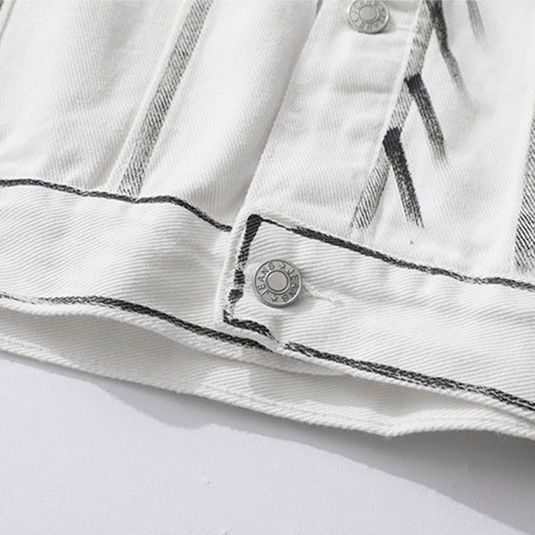 REMEMBER THE PAST DENIM JACKET - 22BLACKSOULS Clothing