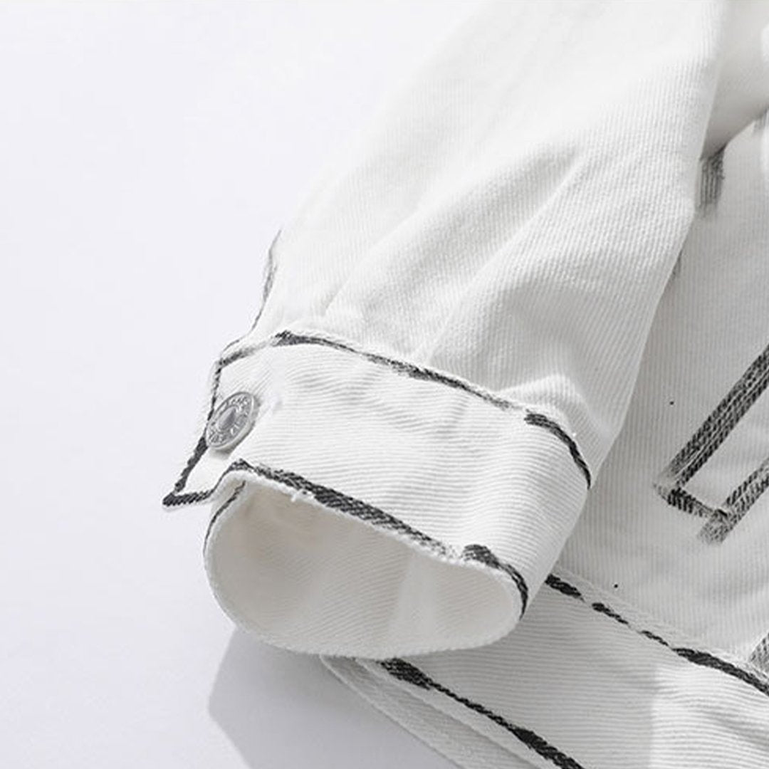 REMEMBER THE PAST DENIM JACKET - 22BLACKSOULS Clothing