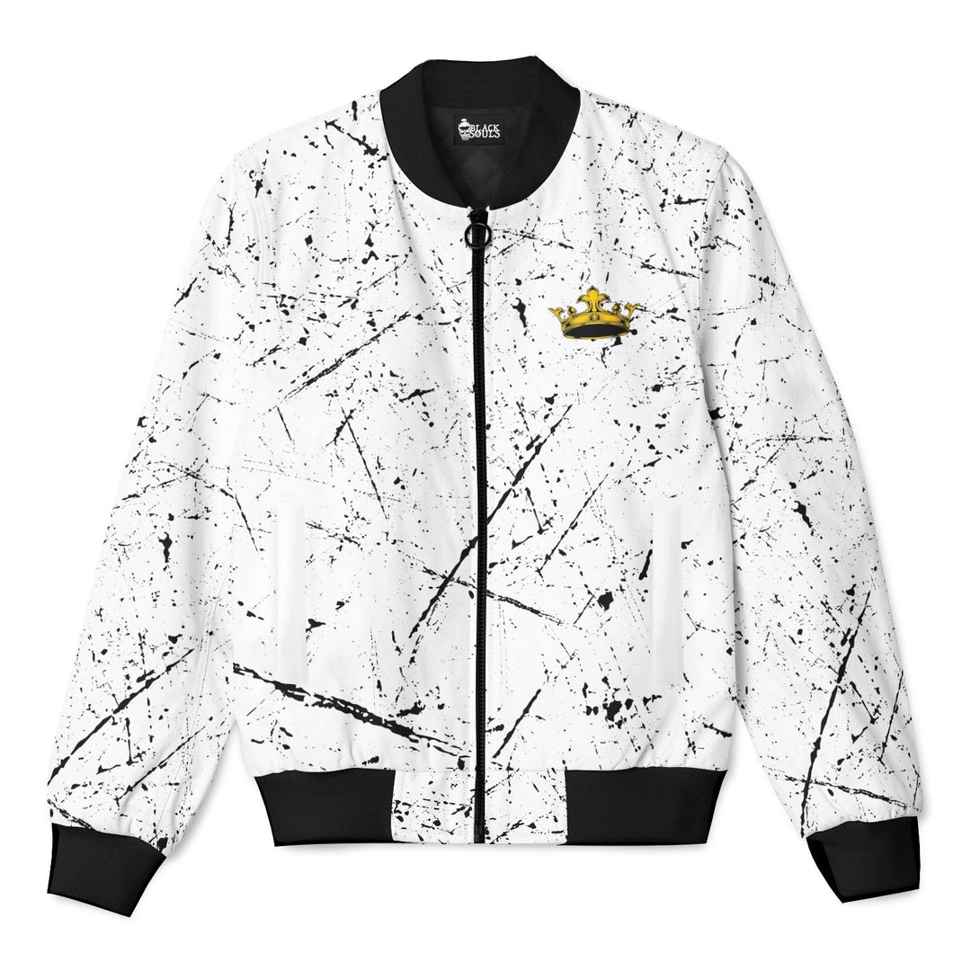 THE TRUE CROWN BOMBER JACKET - 22BLACKSOULS Clothing